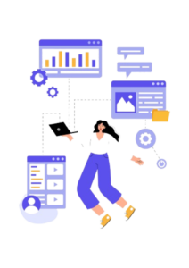 Cette image saisit l'instant d'une professionnelle engagée dans son espace de travail, assurant une assistance commerciale tout en tenant fermement un ordinateur portable. Autour d'elle, des dossiers soigneusement organisés démontrent son efficacité dans la gestion de l'information liée à l'assistance commerciale. L'énergie dynamique dépeinte révèle une femme moderne jonglant avec la technologie et la paperasserie pour atteindre ses objectifs professionnels avec succès dans le domaine de l'assistance commerciale.